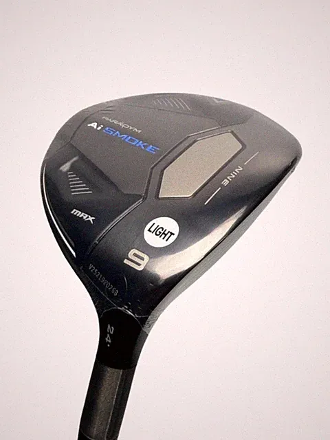 Callaway NEW Ai Smoke 9 Wood 24° Cypher Black 50g Senior Flex 41.5"