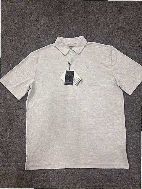 Callaway Nwt Polo Shirt Opti-Dri Golf Tradewinds Heather Gray Shirt M