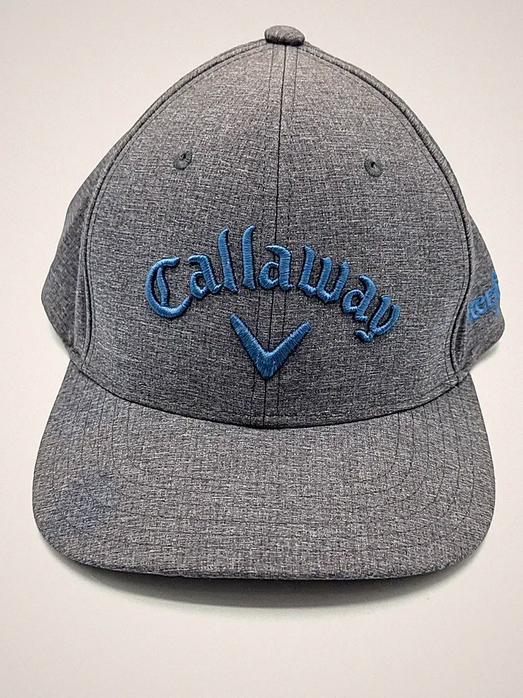 Callaway Odyssey Golf Pro Tour Performance Adjustable Hat Cap Grey & Blue