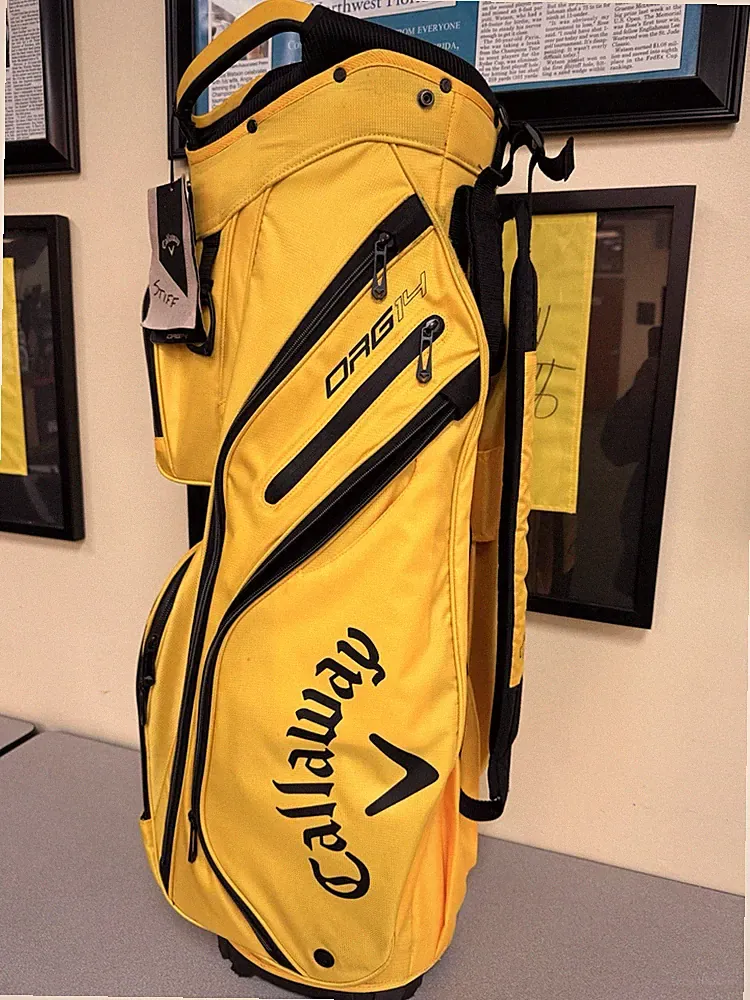 Callaway ORG 14 Golf Cart Bag Golden Rod Yellow Black New w/ Tags
