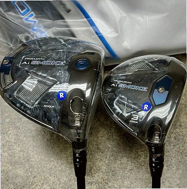 Callaway Paradym Ai Smoke MAX Driver, 3-Wood Set RH Regular Flex w/ Covers NEW
