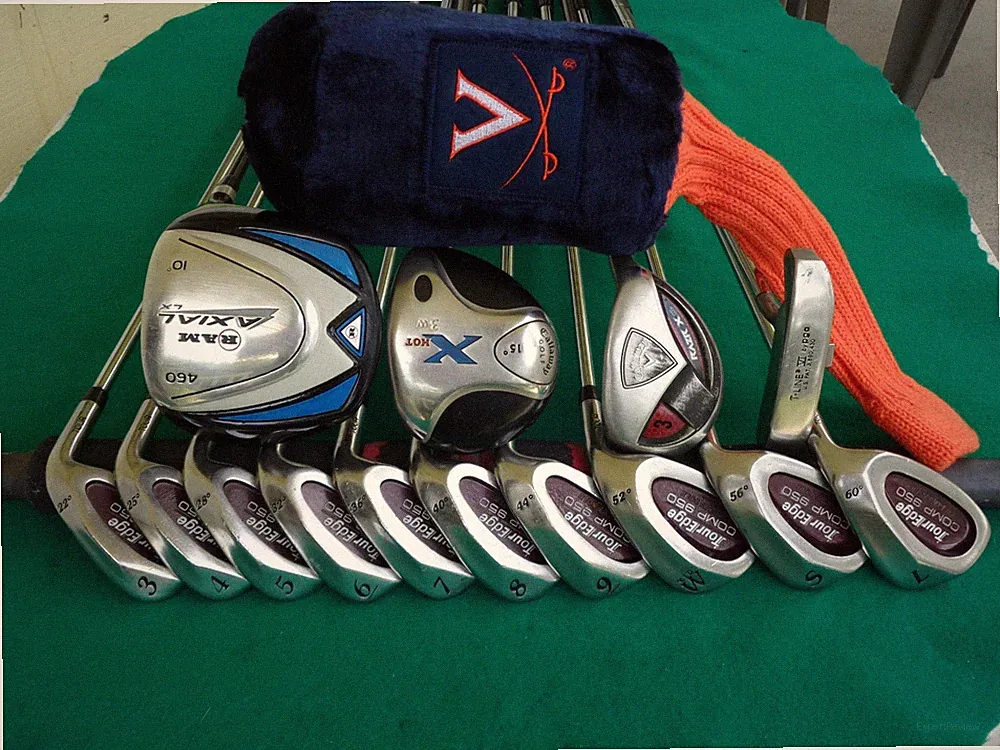 Callaway Ram Tour Edge Irons Driver Wood Hybrid Complete Golf Club Set Mens RH