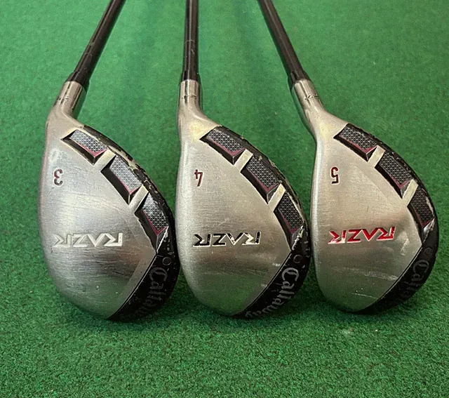 Callaway Razr 3-21*, 4-24*, 5-27* Hybrid Set, Stiff 75g Graphite