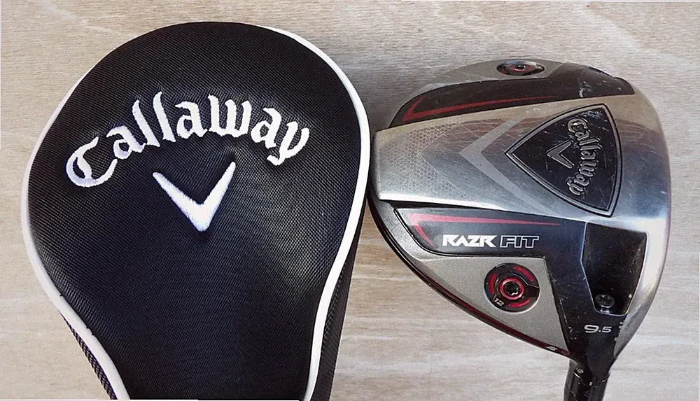 CALLAWAY RAZR FIT DRIVER 9.5 LOFT STIFF FLEX RIP'D NV 60 SHAFT RIGHT HANDED + HC