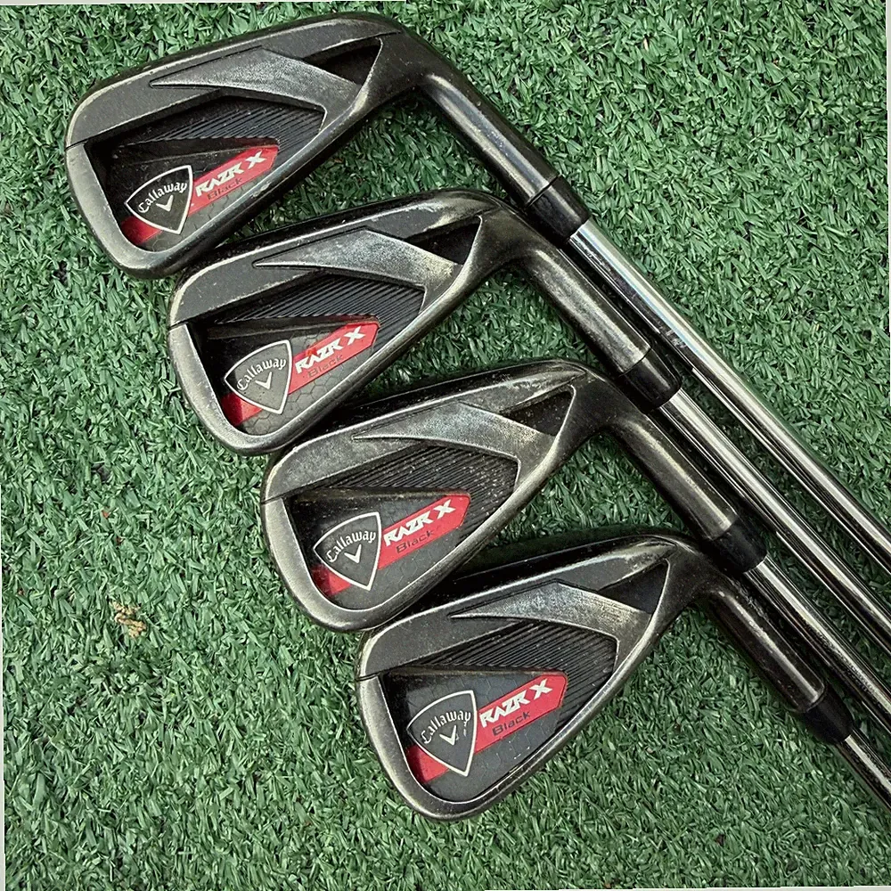 Callaway RAZR X Black 6-9 Irons Set Steel M-10 XP Uniflex Irons Golf Clubs