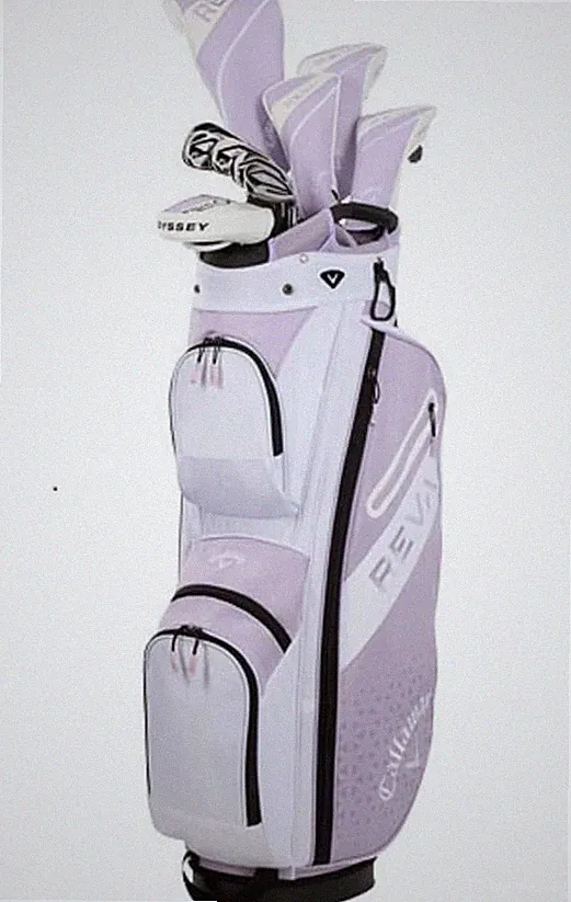 Callaway REVA 24 Women's 11-Piece Golf Set with Cart Bag, Violet Mist - RH