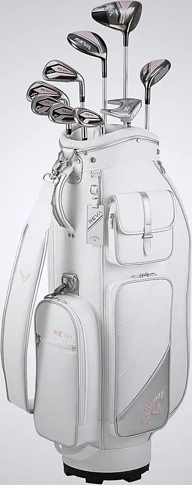 Callaway Reva Ladies 9 Piece Golf Clubs CompleteSet Caddy Bag ‎‎Rosegold 2024