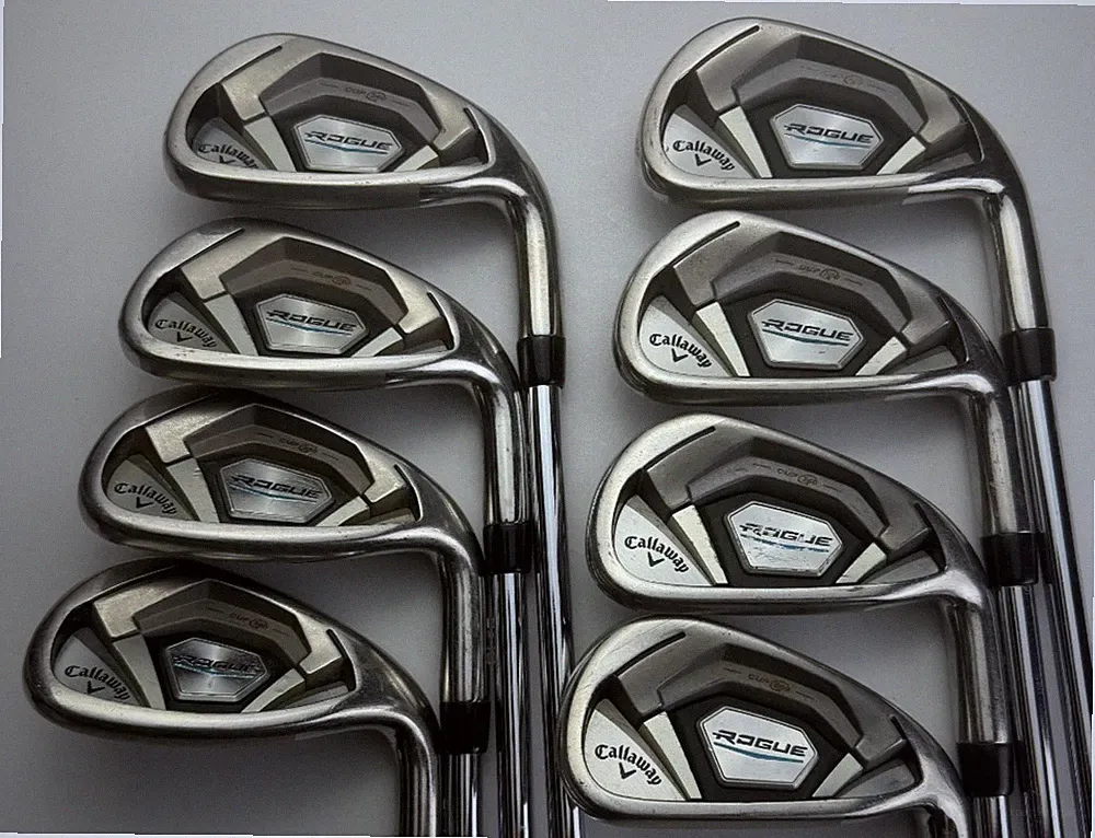 Callaway Rogue CF18 Irons 4-PW, AW - True Temper XP 95 S300 Stiff +0.5" - Good