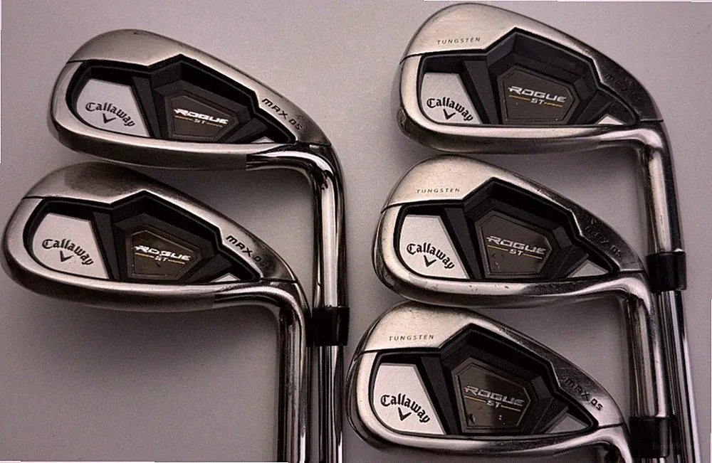 Callaway Rogue ST Max Os Irons 7-PW, AW - TT Elevate MPH 85 Regular - Very Good