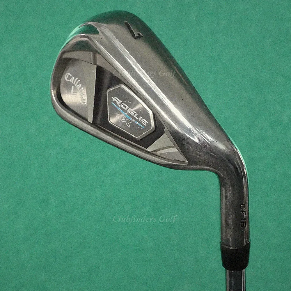 Callaway Rogue X CF18 Single 7 Iron True Temper XP 95 R300 Steel Regular