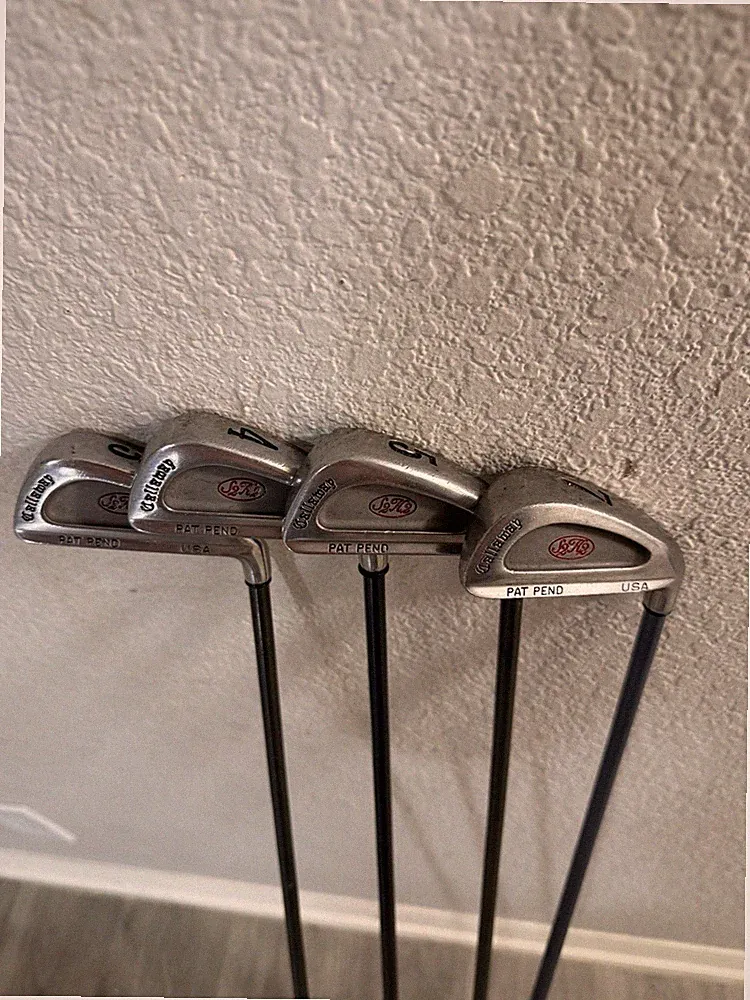 Callaway S2H2 Iron Set 3,4,5,7 Right Handed Firm Graphite Shafts Brand New Grips