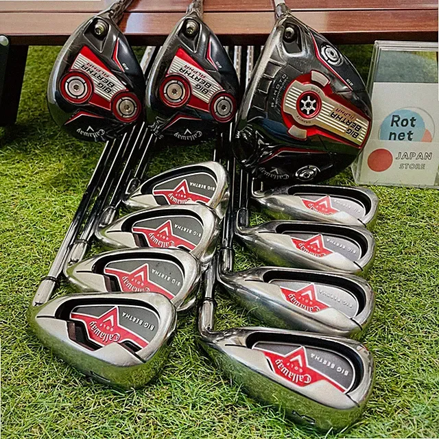 Callaway Set BigBertha 1w 3w 5w Irons 3.4.5.6.7.8.9.Pw 11Pcs SR R Flex Clubs
