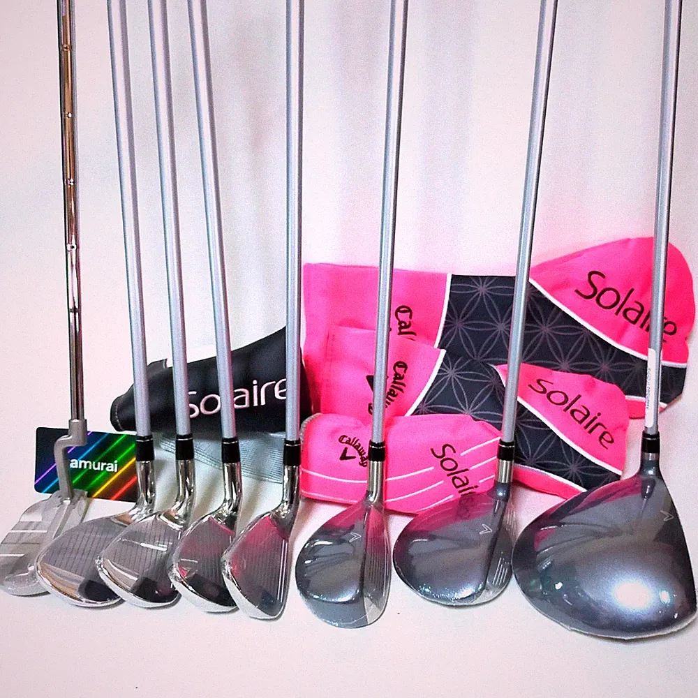 Callaway Solaire Ladies Full Golf Club Set Driver 5W 6H 7I 9I PW SW PT No Bag