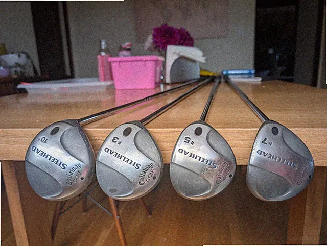 Callaway Steelhead woods (mixed set) driver 10 3 5 7 wood memphis 10 steel...