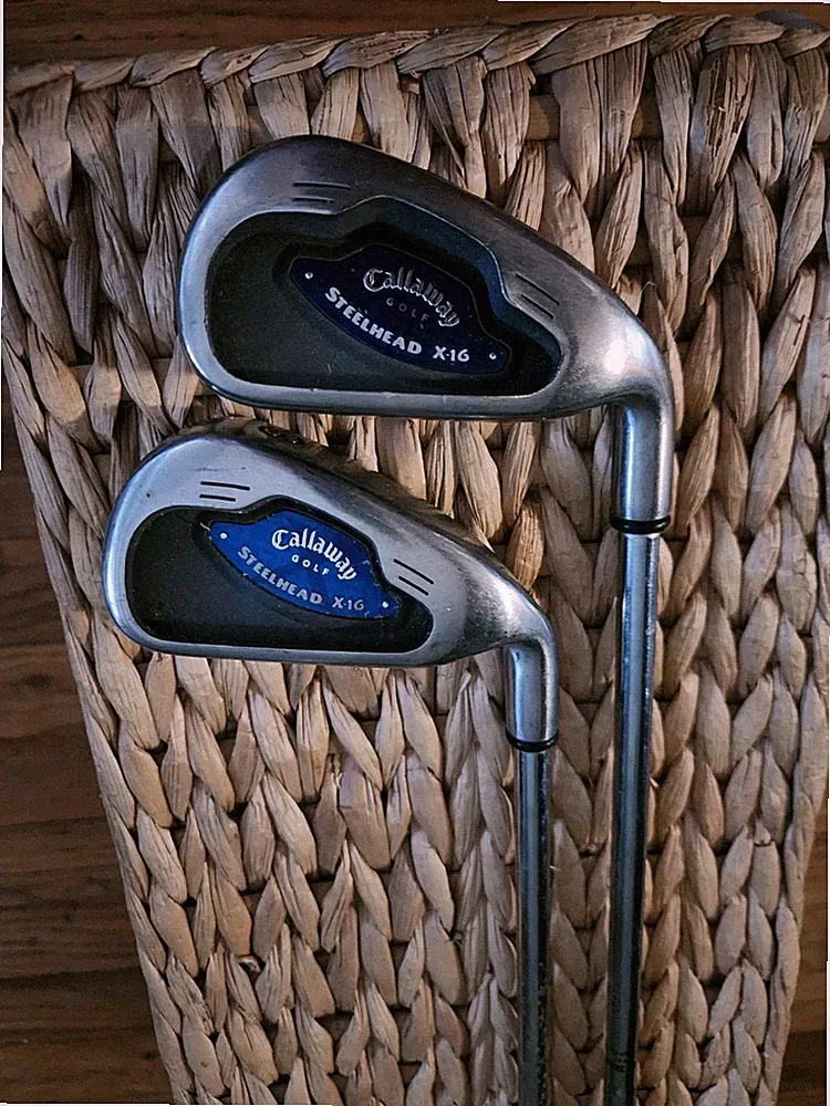 callaway steelhead X-16 3 & 4 Irons Flex S RH Excellent Used Condition
