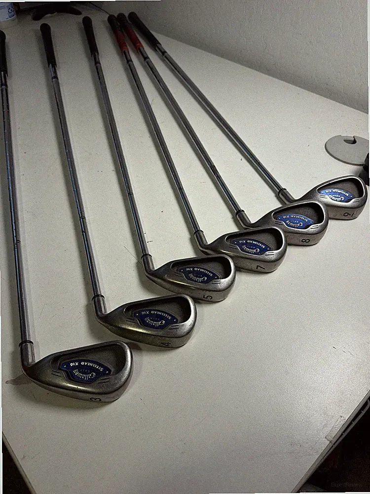 CALLAWAY STEELHEAD X-16 iron set of 6 GOLF CLUBS 3,4,5,7,8,9 iron RH STEEL SHAFT