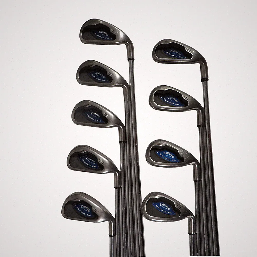 Callaway Steelhead X-16 Iron Set Uniflex Steel 2-PW RH NEW GRIPS