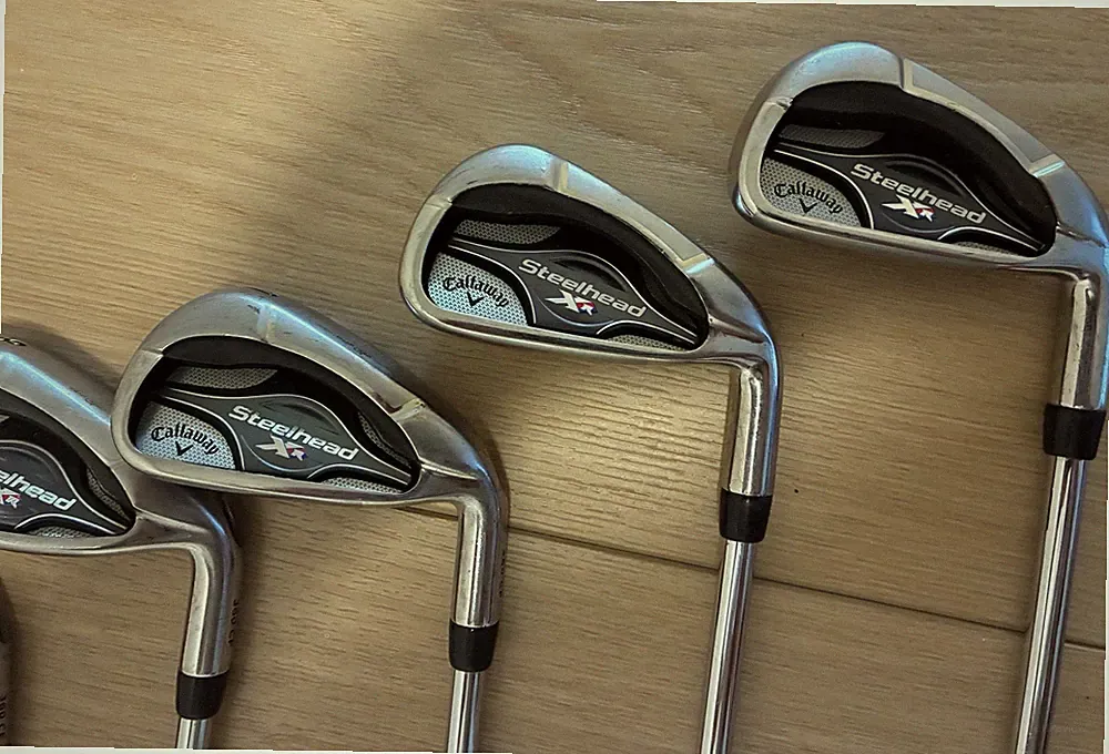 Callaway Steelhead XR iron set stiff Steel 5-A Wedge 7 Clubs Golf