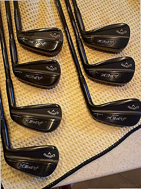 Callaway TI Fusion Black Forged Iron Set 5-PW RH Stiff Steel KBS $-Taper 120