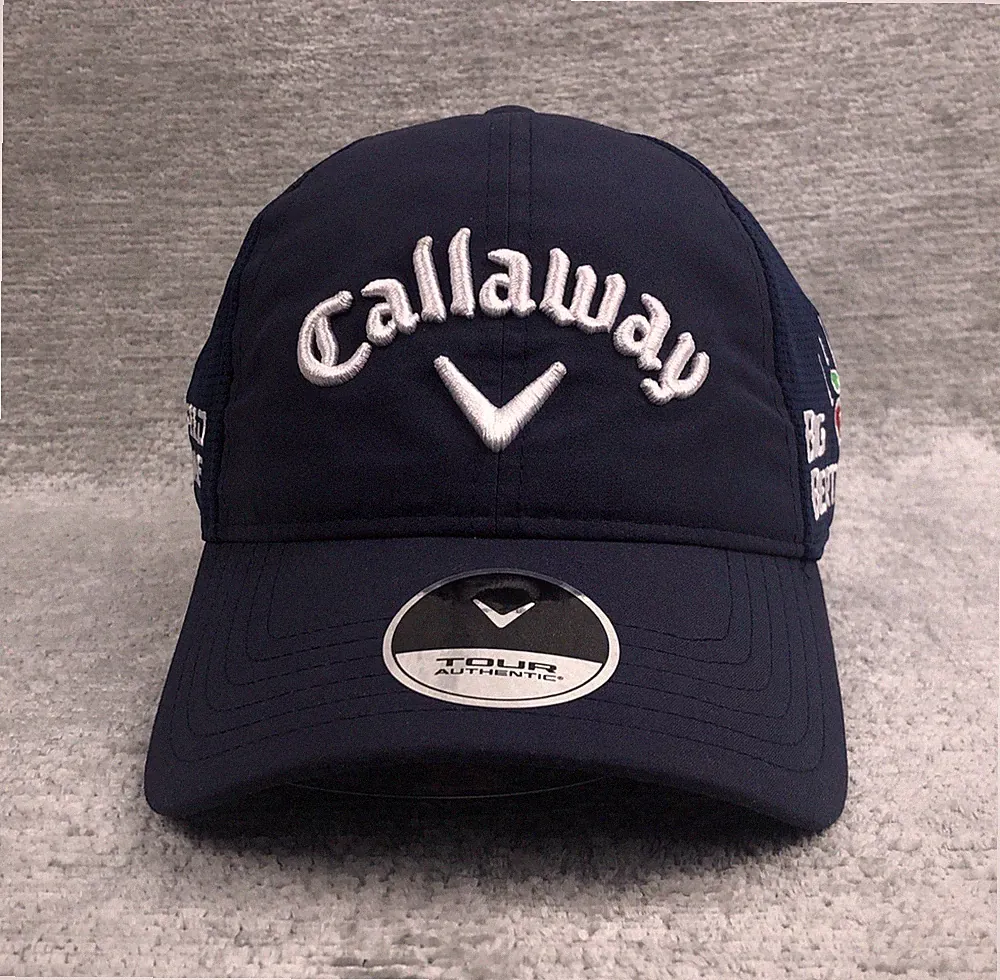 Callaway Tour Authentic Golf Hat Big Bertha Navy Blue Performance Mesh NWT
