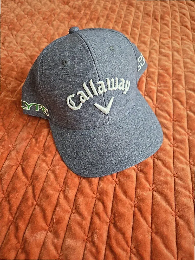 Callaway Tour Authentic Performance Pro Golf Hat Grey Heather/White,xlnt.cond...