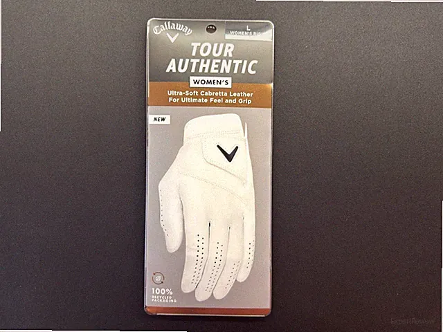Callaway Tour Authentic Women's Right soft cabretta Leather Golf glove sz LARGE