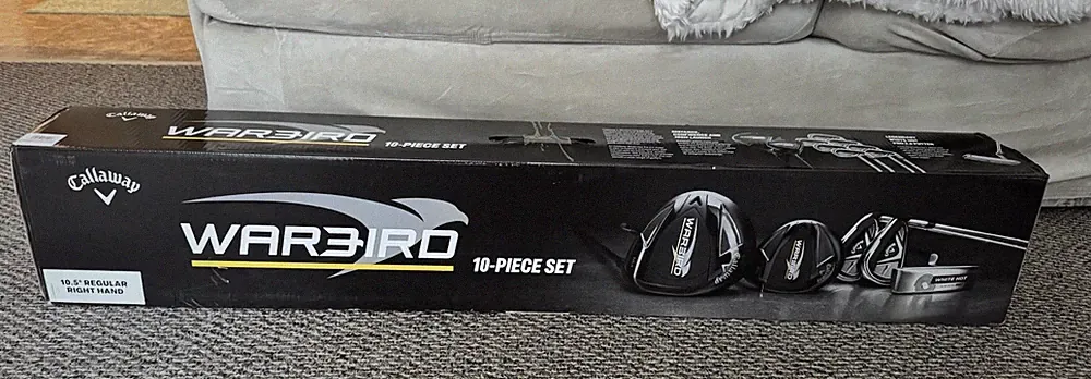 Callaway Warbird Men’s 10 Piece Golf Club Set Regular Right-Handed 10.5° Degree