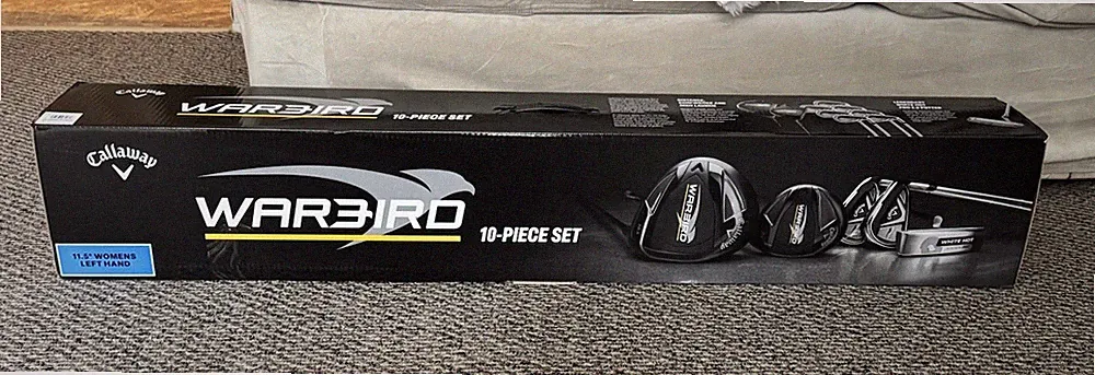 Callaway Warbird Women’s 10-Piece Golf Club Set Left-Handed 11.5° Degree - NEW