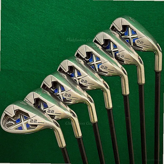 Callaway X-22 5-AW Iron Set Factory Mid-Kick 75g Graphite Seniors