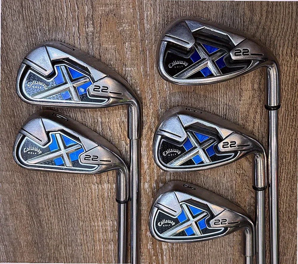 Callaway X-22 Golf Iron Set 6-PW Uniflex Steel Shafts Right Hand RH X22 Irons