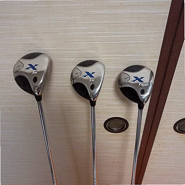 Callaway X Fairway Wood Set 3W 15° 5W 19° 7W 21° Steel Shaft UNI Flex RH Used