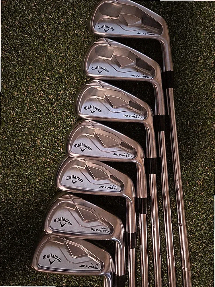 CALLAWAY X FORGED MAX IRON SET 4-PW DYNAMIC GOLD MID 115 X100 EXTRA STIFF - 1/4"