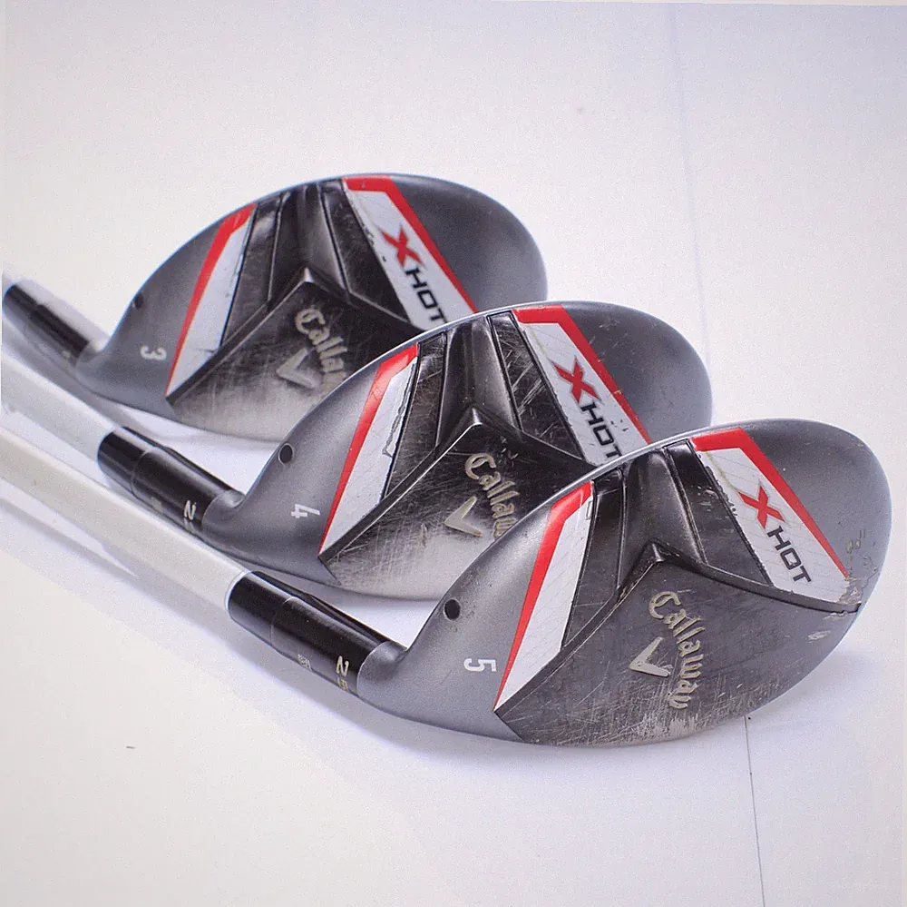 CALLAWAY X HOT HYBRID SET Graphite Shaft RH Golf Clubs 3,4,5 Wood 19/22/25°