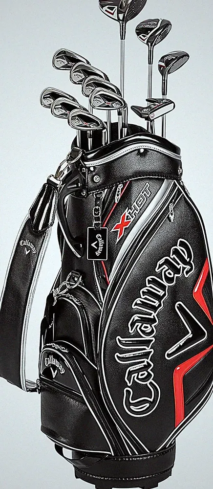 Callaway X HOT Men's Club 11pcs Caddy Bag Set 2021 Carbon Shaft Flex Regular