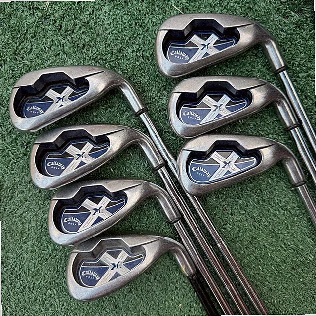 Callaway X18 Irons Steel Graphite SYSTEM 85 Dynamic Gold S300 Stiff No 6 +1"