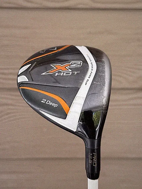 Callaway X2 Hot 2Deep (12.5) 2 Wood/Mini Driver W/ Accuflex Pro Long Drive Shaft
