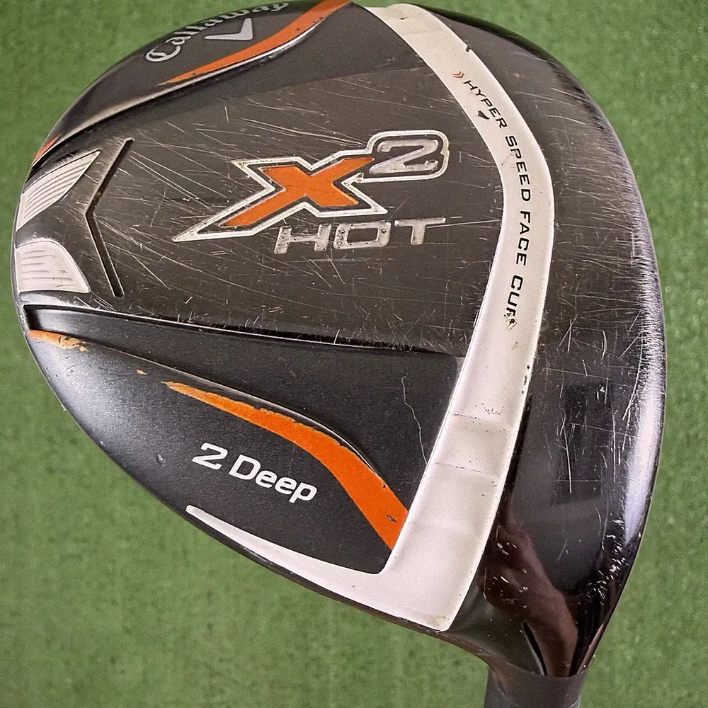 Callaway X2 Hot Pro Deep 2 Fairway Wood 12.5 Aldila NV Green 75-S Stiff Flex