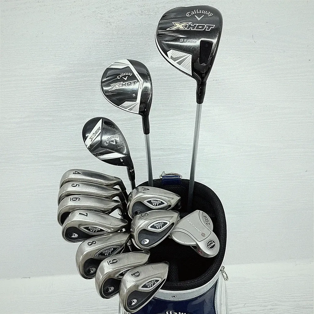Callaway XHOT Men's Golf Club Beginner Set, 13 Clubs, FLEX:S [HAWK EYE VFT]