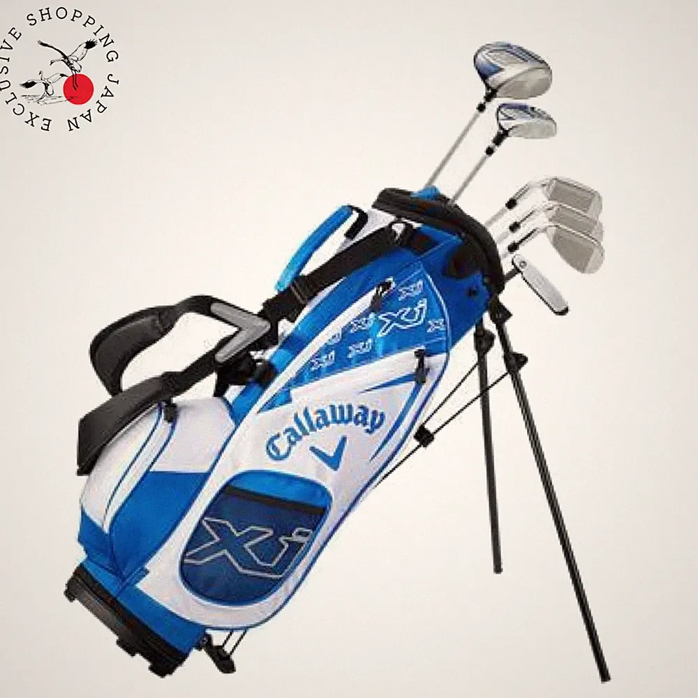 Callaway XJ-2 Junior Club Complete Set 6 Clubs Bag 3'9"–4'5" Height Kids Blue