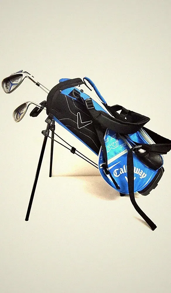 Callaway XJ Level 1 Junior Golf Club Set FW Wood 7-Iron SW Putter + Stand Bag