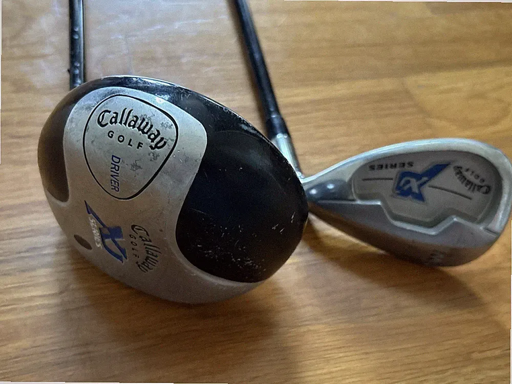Callaway XJ Series 41-52" tall J Reg golf RH clubs driver and sand wedge