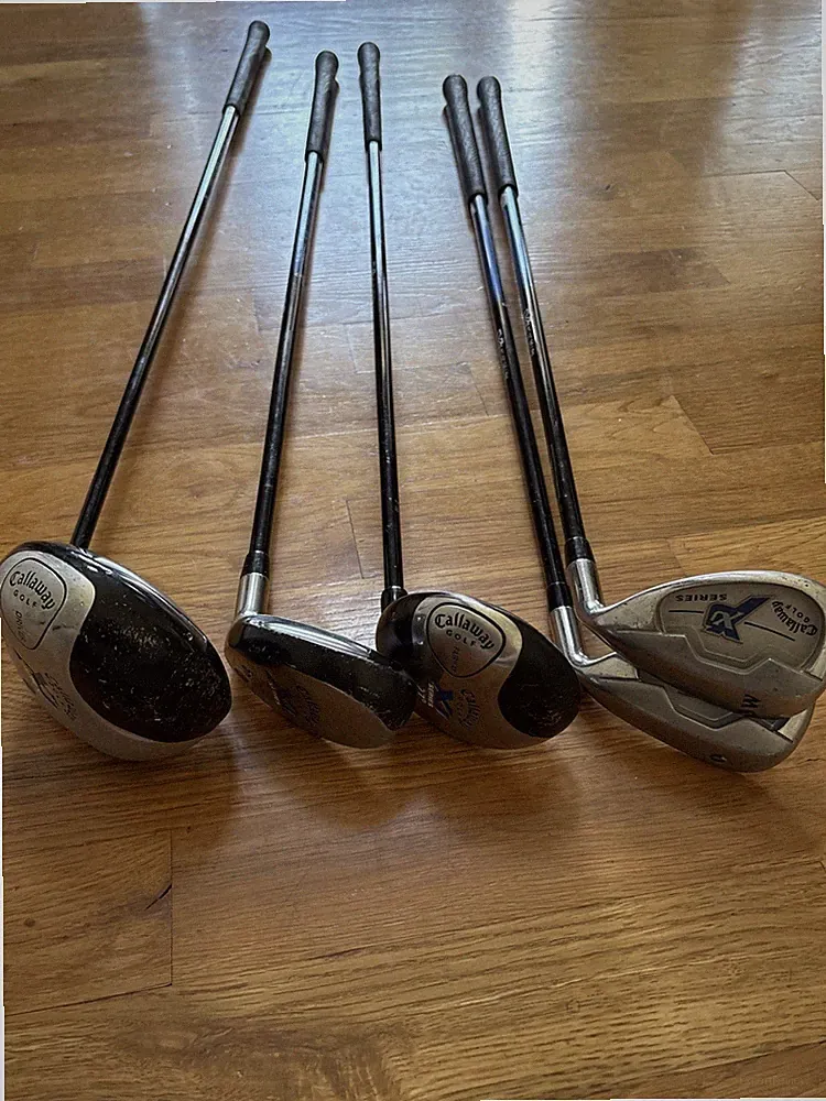 Callaway XJ Series 41-52" tall J Reg golf RH clubs driver fairway hybrid sw 9