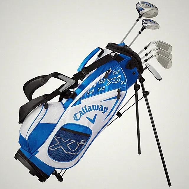 Callaway XJ2 Junior Golf Club Set RH 6pcs w/ Stand Bag White Blue New