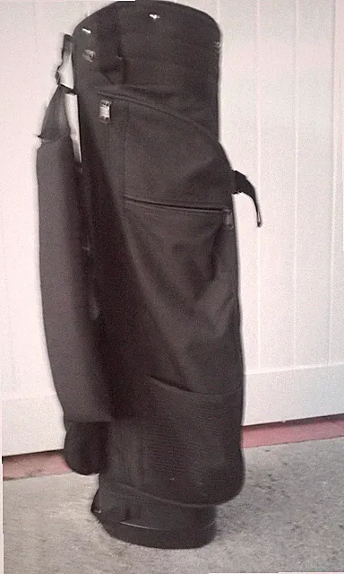 Carry Golf Bag Black 5-Way Divider Shoulder Strap Black Rain Cover Light Weight