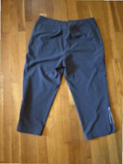 Chicos Zenergy Golf Gray Capri Pants 2 / US Large Stretch Athletic