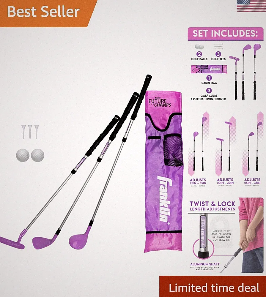 Children’s Adjustable Golf Set with Ergonomic Grip - Perfect for Learning