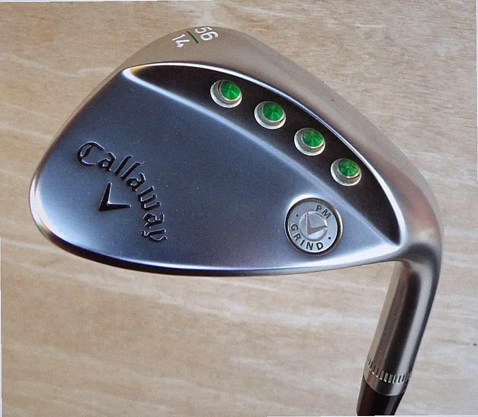 CHROME CALLAWAY PM GRIND 19 SAND WEDGE 56 LOFT 14 BOUNCE RIGHT HANDED FULL FACE