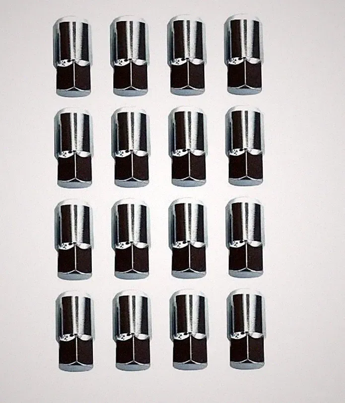 Chrome Long Lug Nut Set (16) for EZGO and Club Car Golf Carts