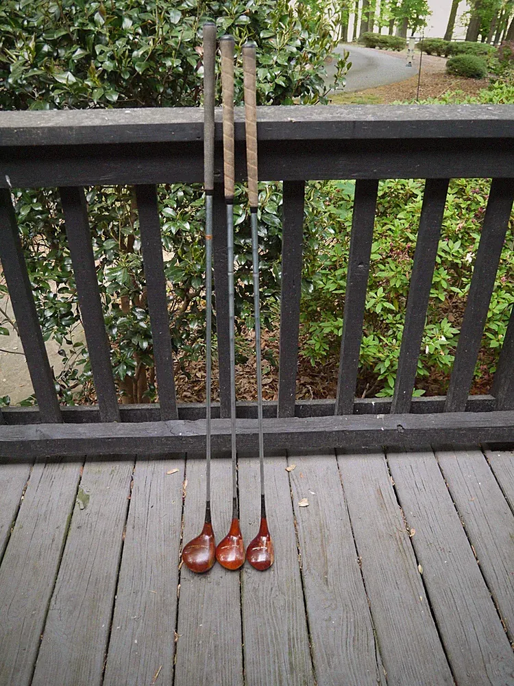 Classic 3 Club Set MacGregor 693T Persimmon Woods 1,3,4 Neck Numbers