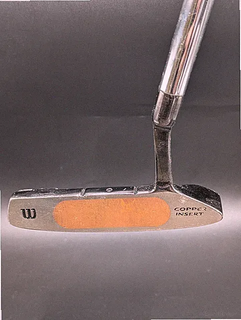 Classic Wilson Fat Shaft CI-1 Copper Insert Putter 36" Original Lankin Grip